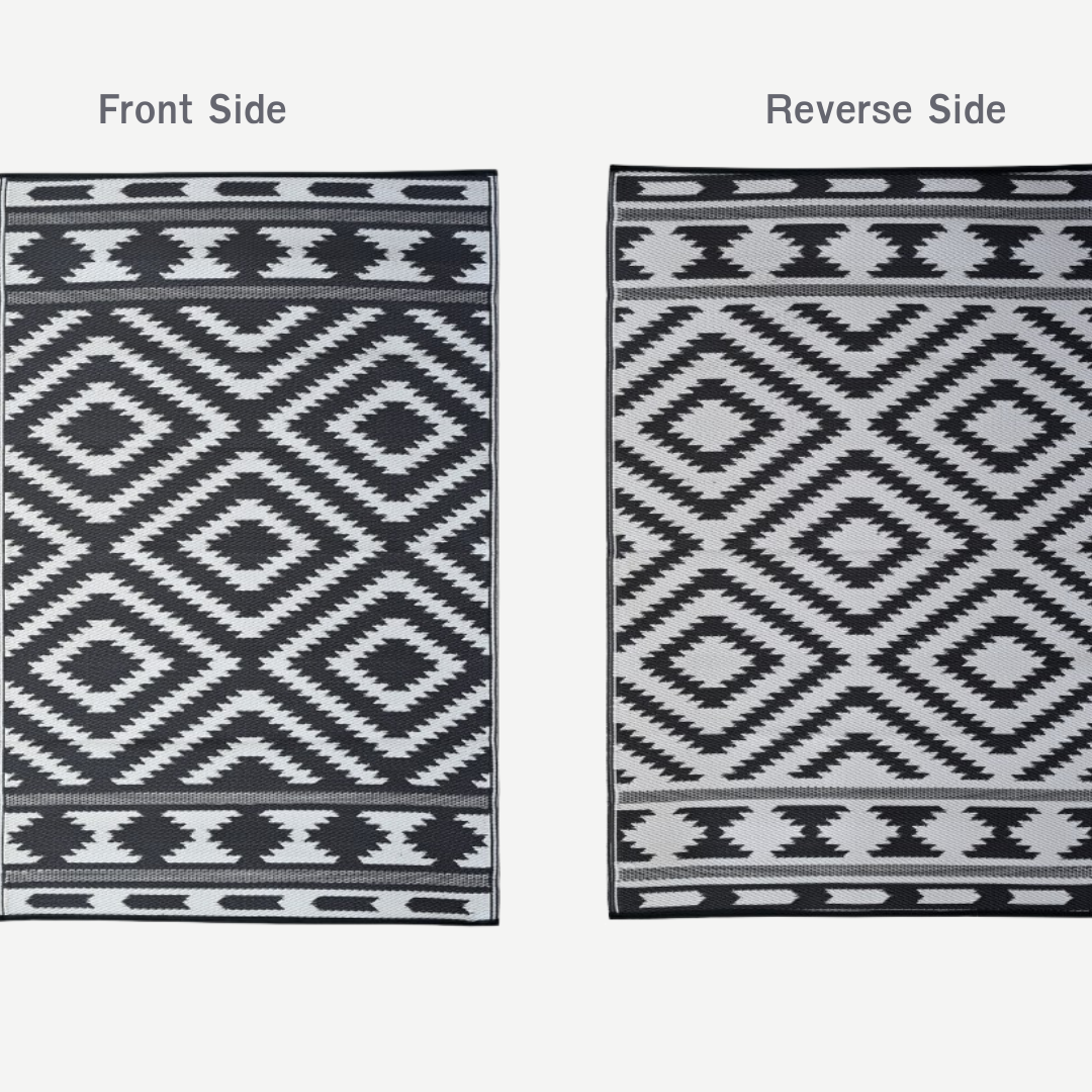 Tribal Indoor/Outdoor Patio Rug For Patio, Deck, Office, Living Room