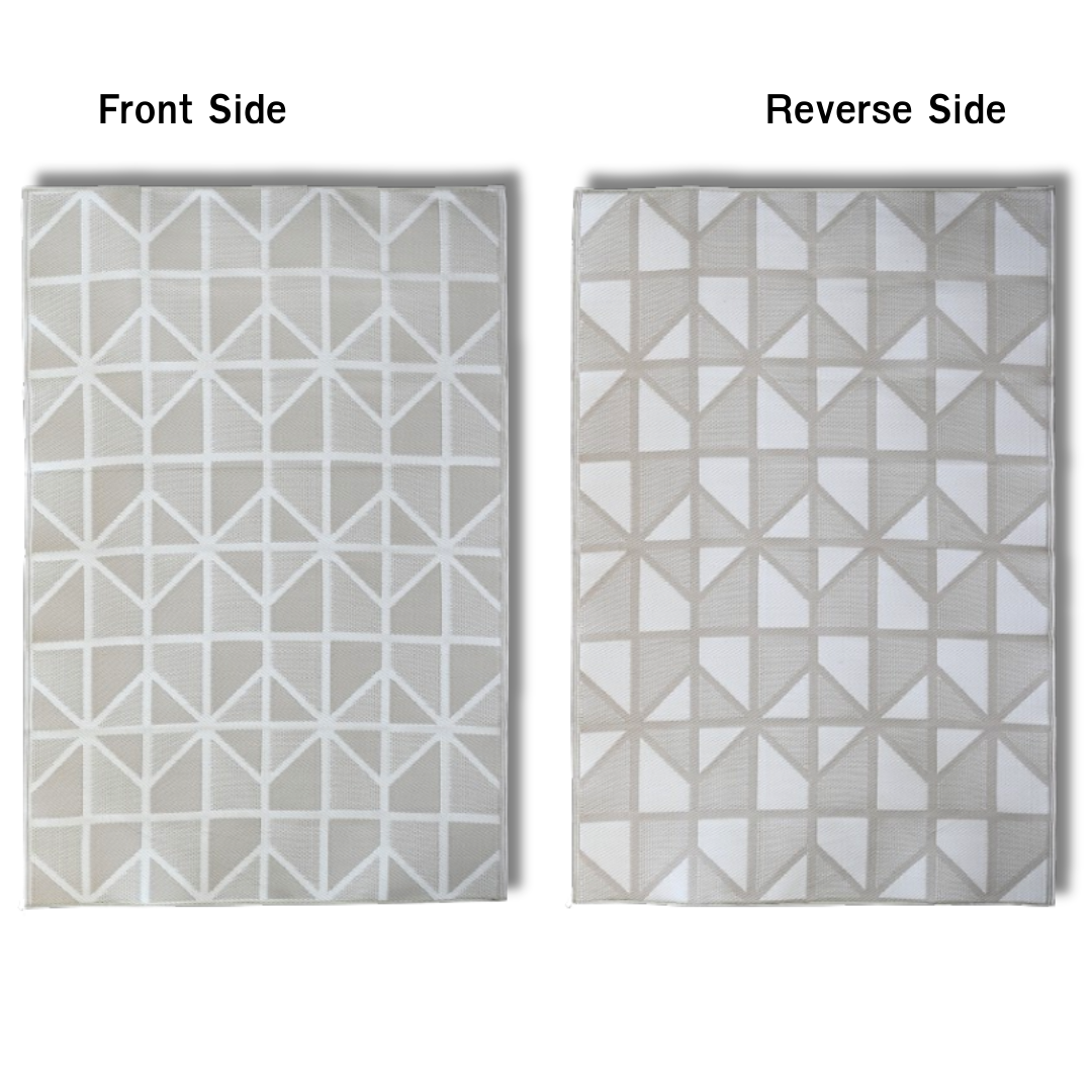 Geometric Indoor/Outdoor Patio Rug For Patio, Deck, Office, Living Room