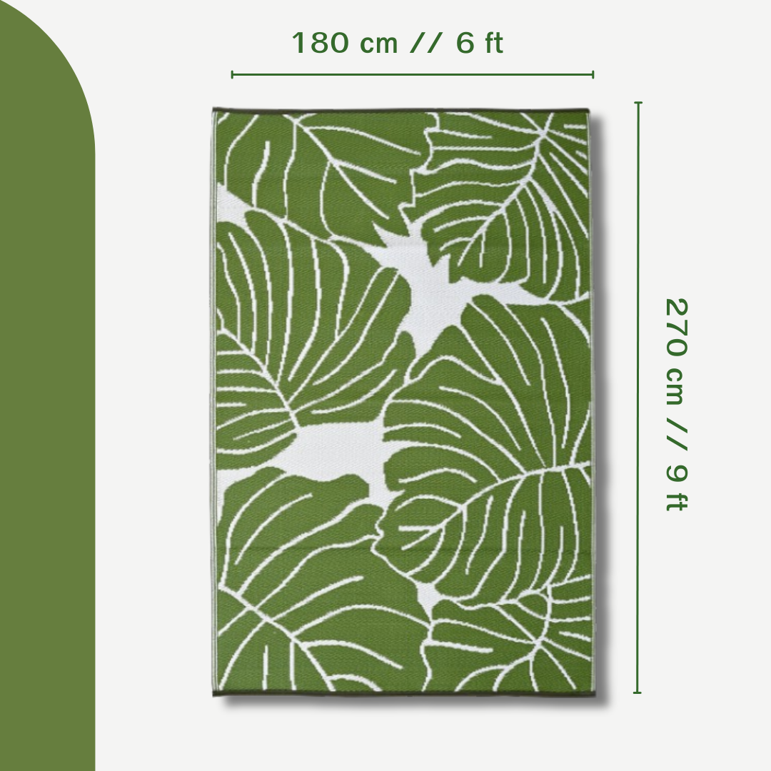 The Green Life  Indoor/Outdoor Patio Rug For Patio, Deck, Office, Living Room
