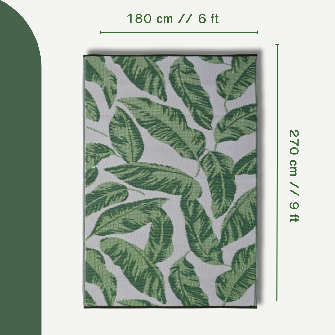 The Green Life  Indoor/Outdoor Patio Rug For Patio, Deck, Office, Living Room