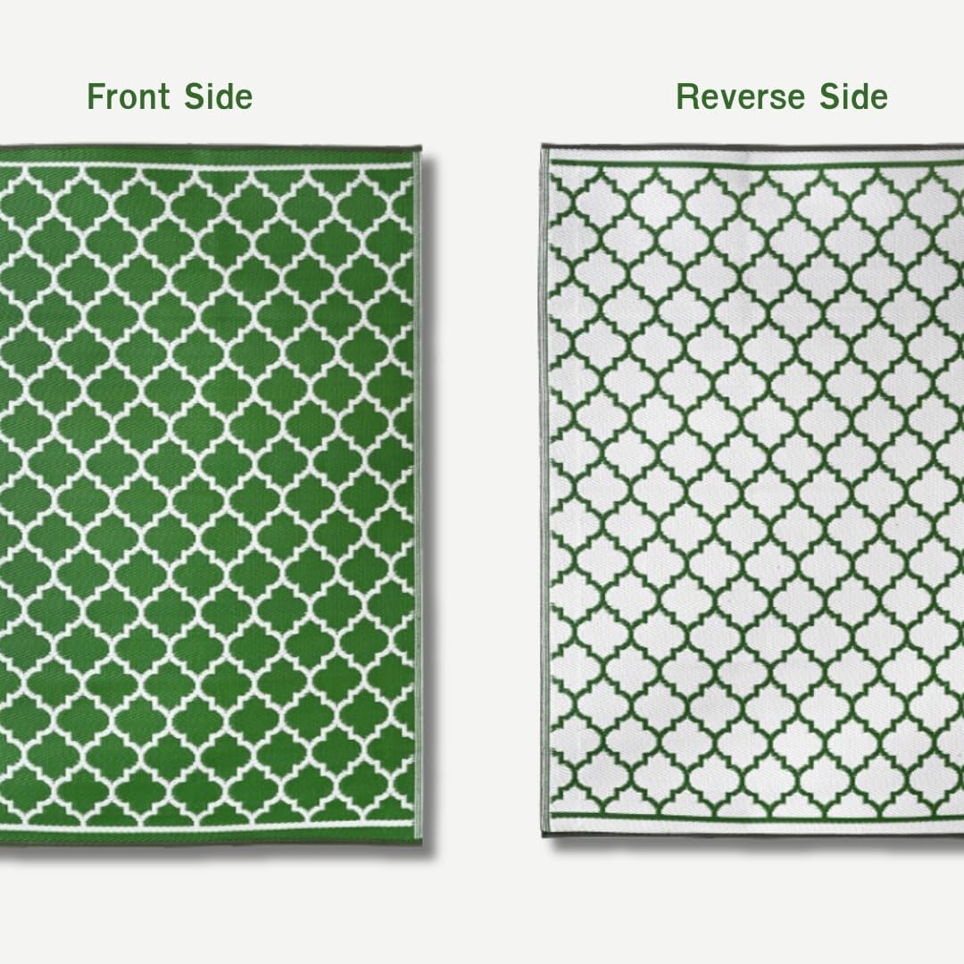 Green Delight  Indoor/Outdoor Patio Rug For Patio, Deck, Office, Living Room