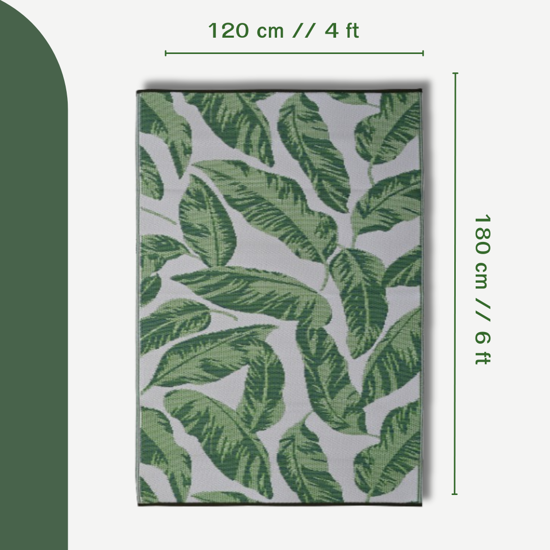 The Green Life  Indoor/Outdoor Patio Rug For Patio, Deck, Office, Living Room